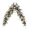 6ft. Pre-Lit Decorated Artificial Christmas Swag, Clear Incandescent Lights